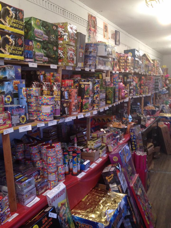 Fireworks Flying off the Shelf